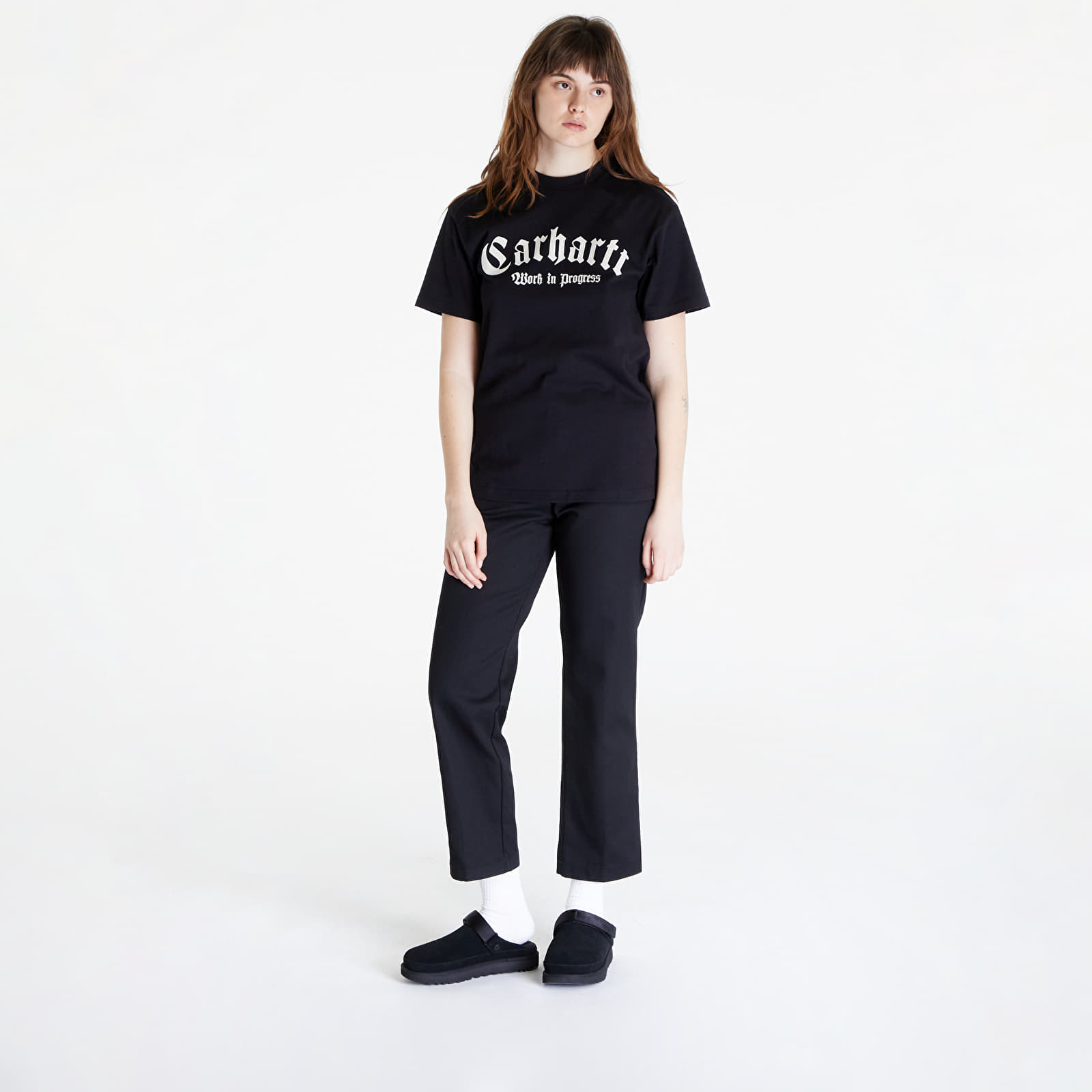 Koszulki Carhartt WIP Short Sleeve Onyx T-Shirt UNISEX Black/ Wax