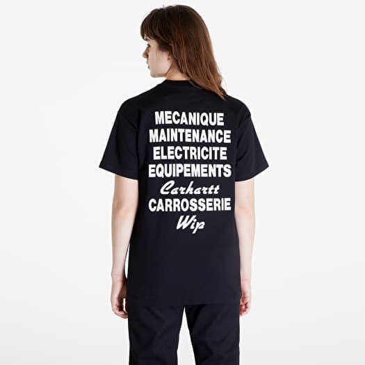 T shirts Carhartt WIP Short Sleeve Mechanics T Shirt UNISEX Black