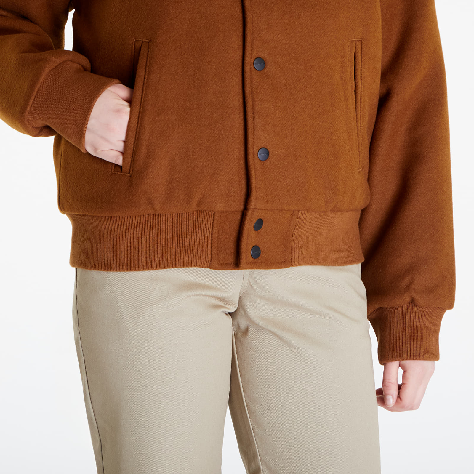 Bombery Carhartt WIP Work Varsity Bomber UNISEX Deep Hamilton Brown