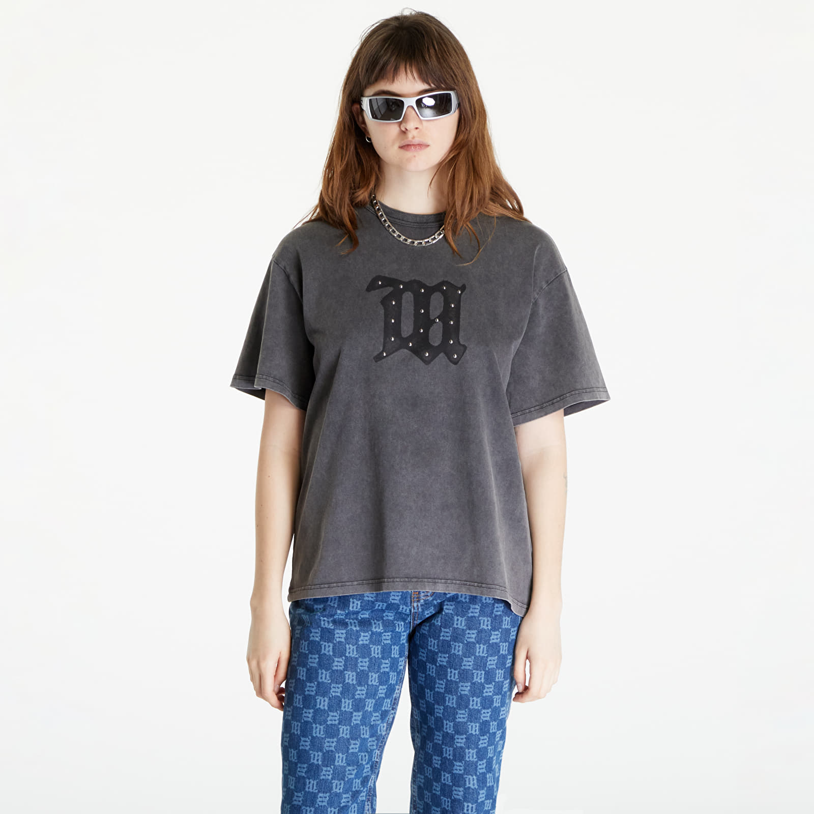 Majice T-shirt MISBHV Signature Vintage T-Shirt UNISEX Washed Black