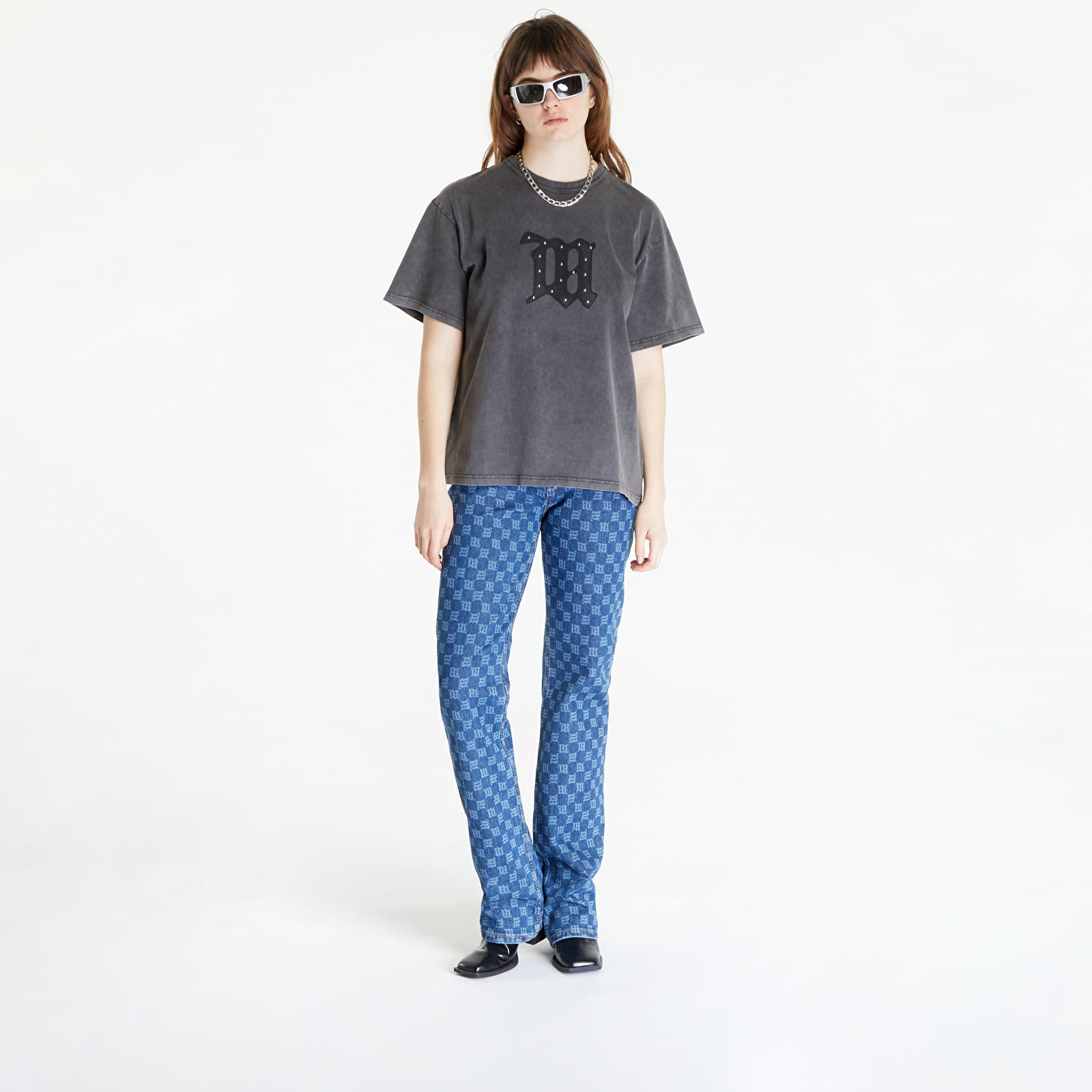 Majice T-shirt MISBHV Signature Vintage T-Shirt UNISEX Washed Black