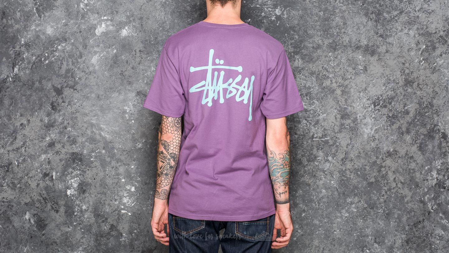 T-Shirts and shirts Stüssy Basic Tee Purple