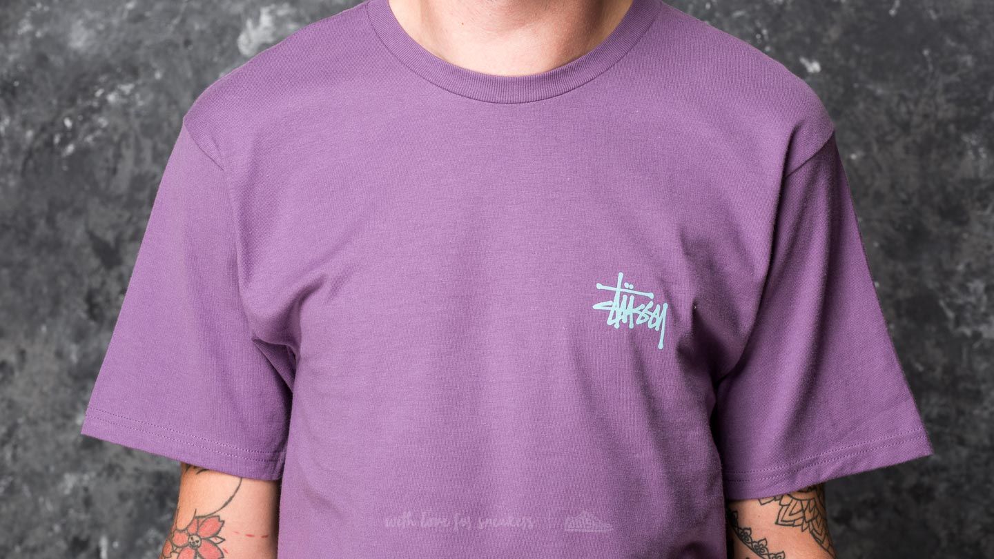 T-Shirts and shirts Stüssy Basic Tee Purple