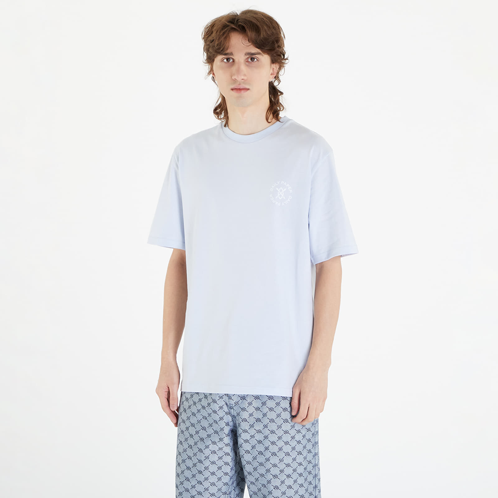 Tシャツ・カットソー DAILY PAPER Men T-shirt Blue 2412008 HALOGEN BLUE 1062481.jpg