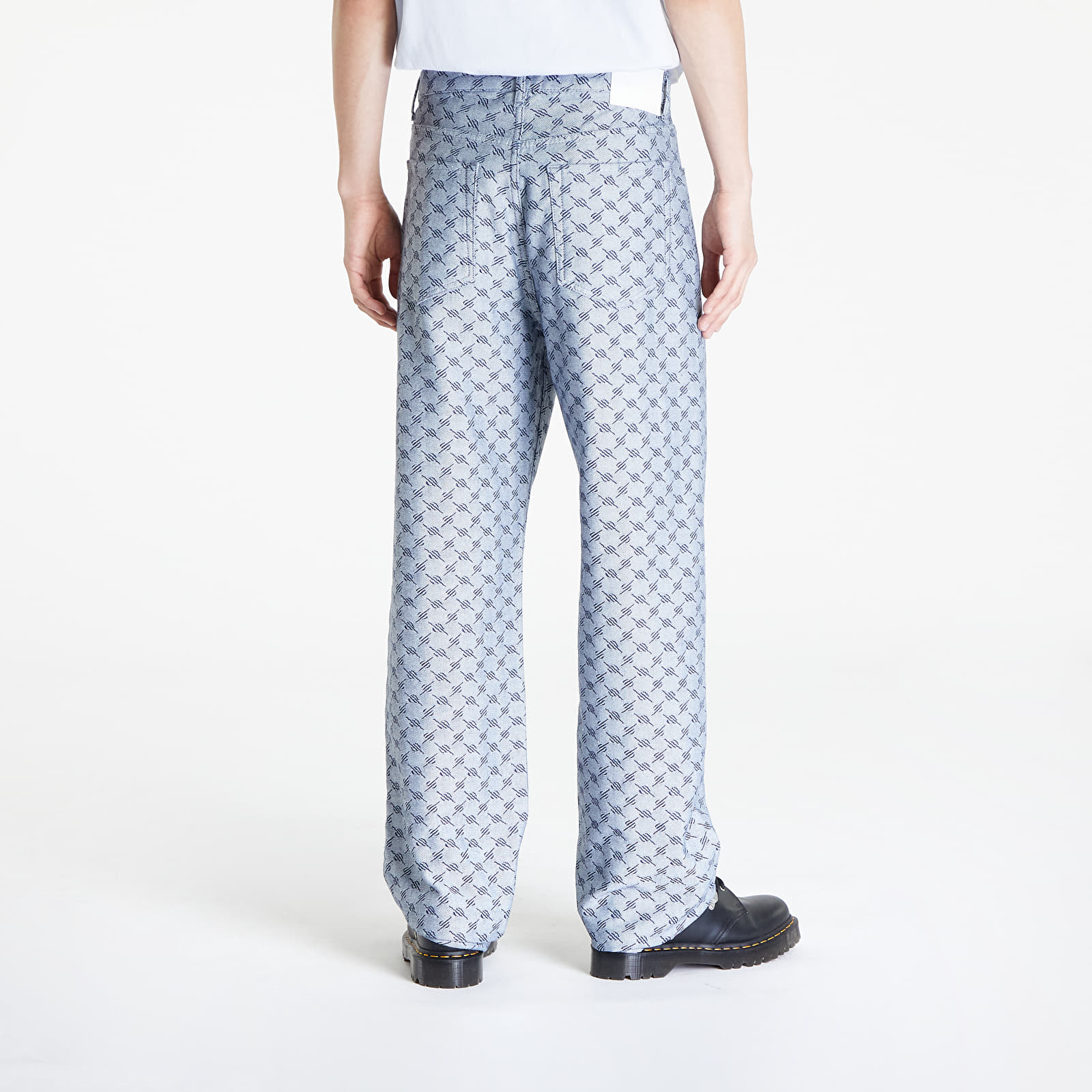 Spodnie Daily Paper Avery Amba Jeans White/ Blue