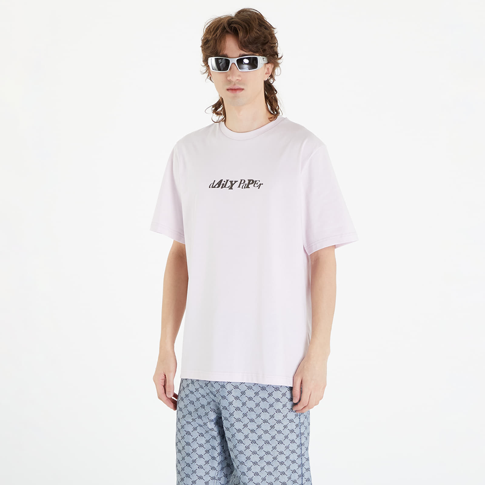 T-Shirts Daily Paper Unified Type Short Sleeve T-Shirt Ice Pink