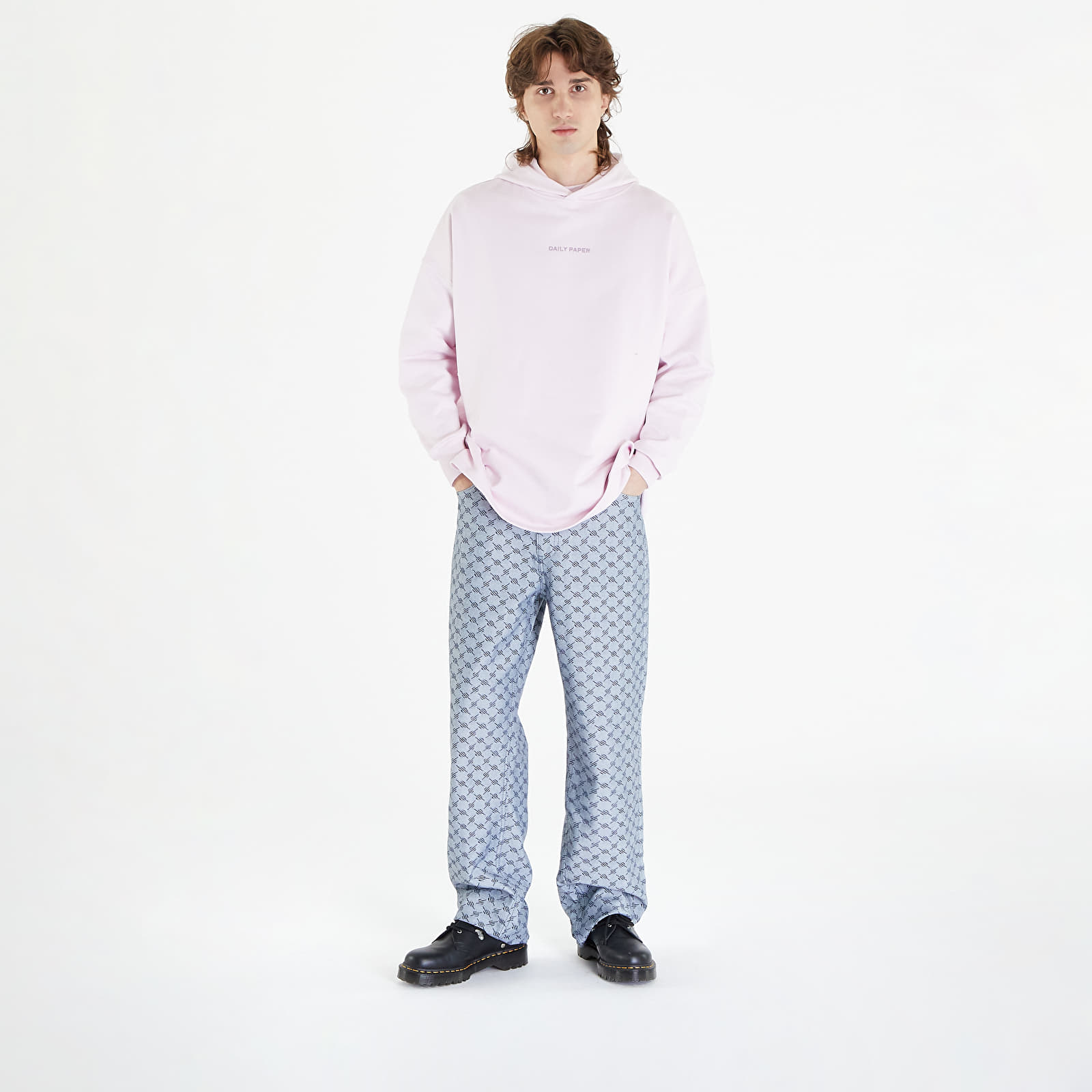 Kapucnis pulóverek és pulcsik Daily Paper Songul Relaxed Hoodie Ice Pink