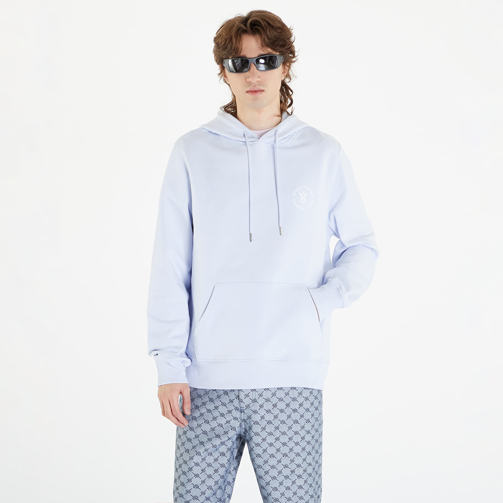 Kapucnis pulóverek és pulcsik Daily Paper Circle Hoodie Halogen Blue