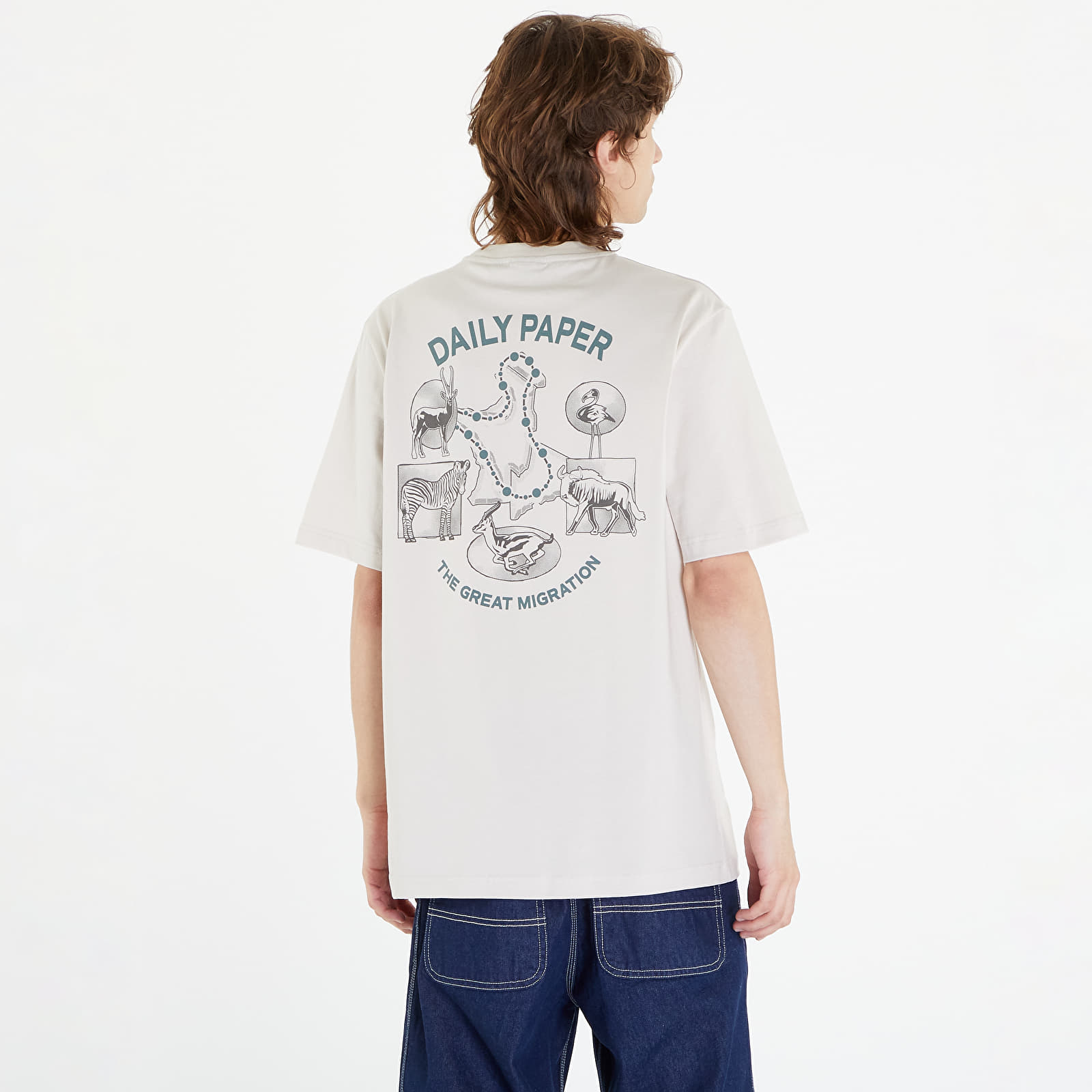 T-paidat Daily Paper Migration SS Tee Moonstruck Beige