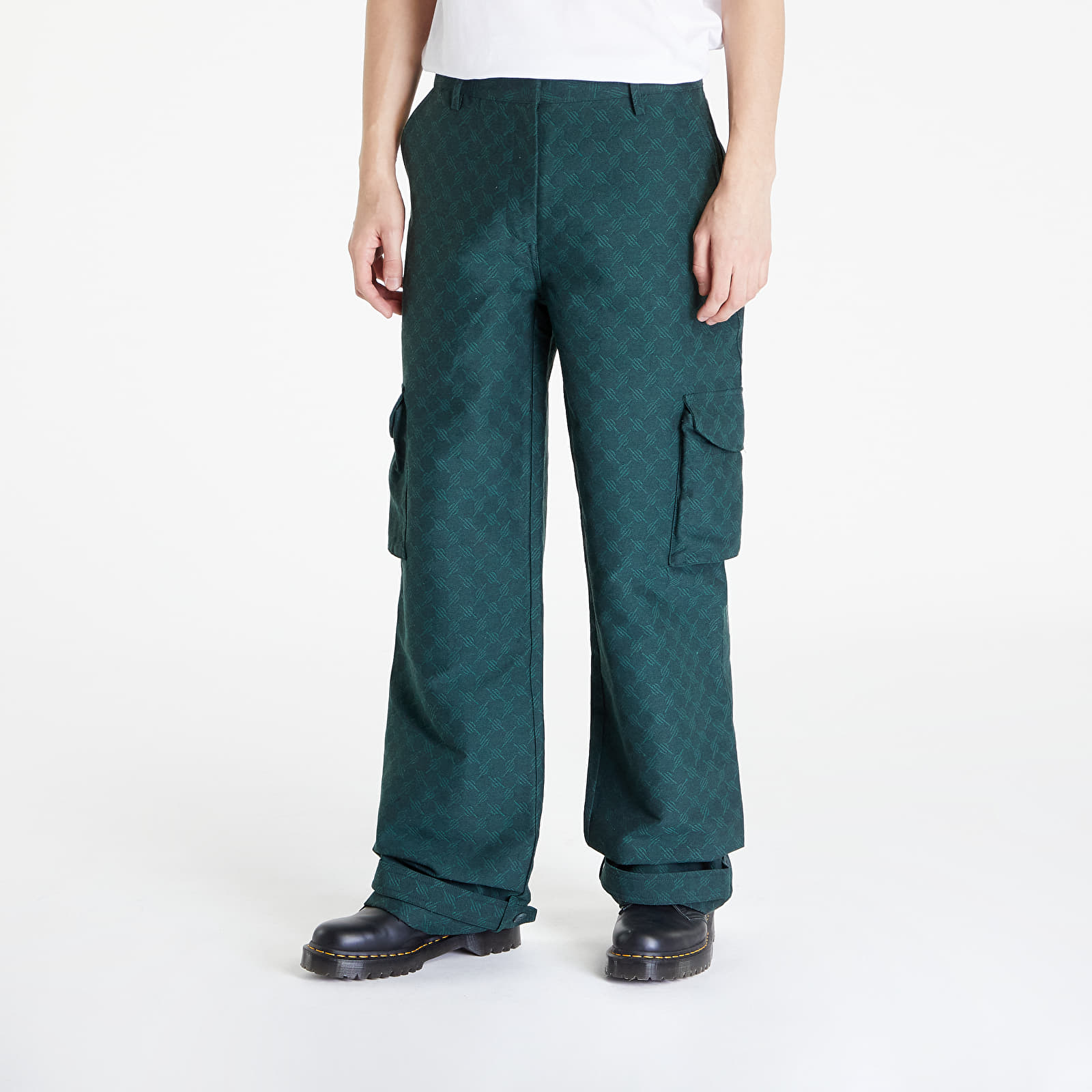 Дънки и панталони Daily Paper Imani Monogram Pants Pine Green