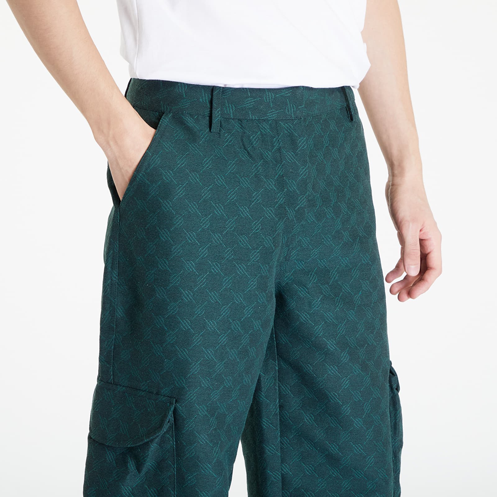 Pantaloni Daily Paper Imani Monogram Pants Pine Green - 1 | YEO