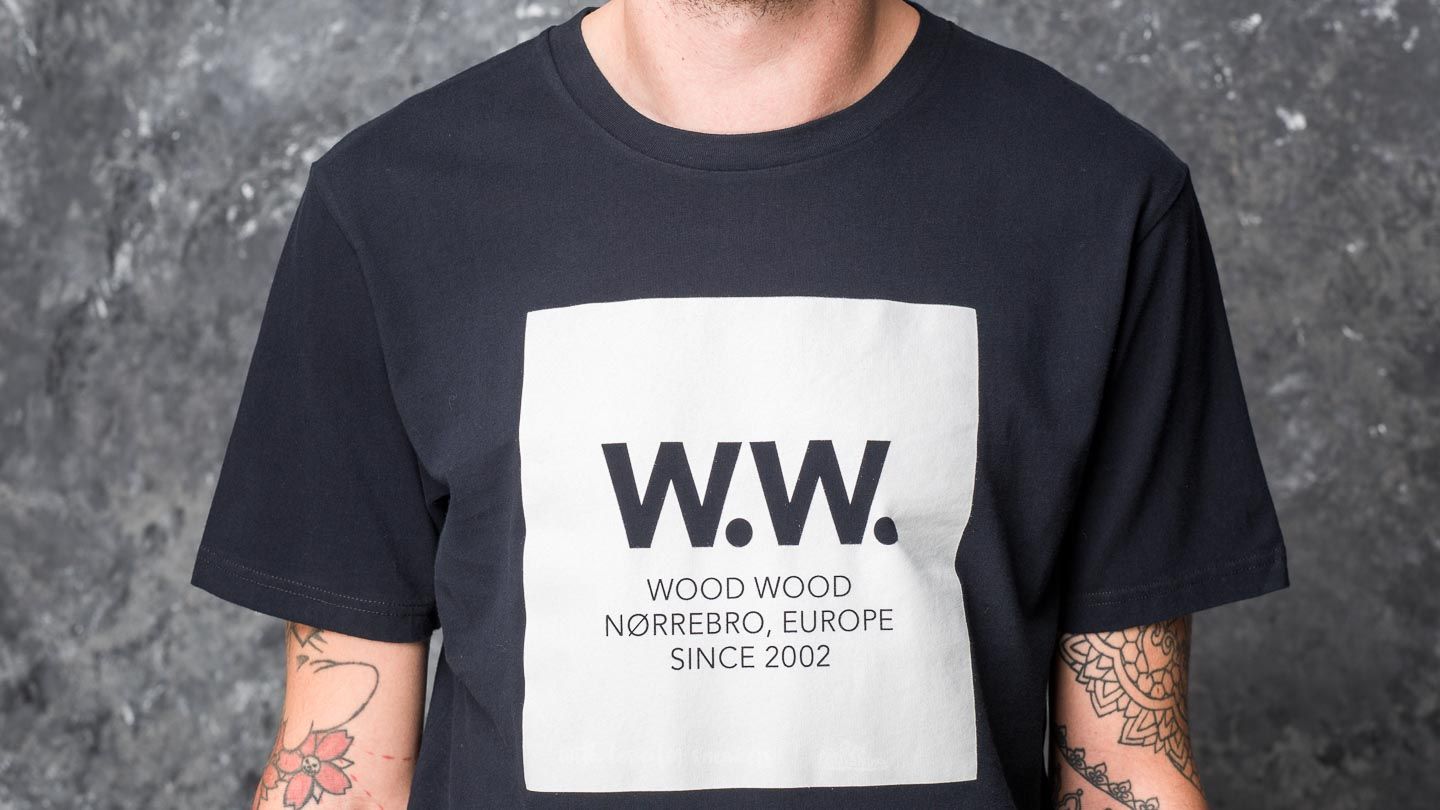 T-shirts WOOD WOOD WW Square T-Shirt Navy
