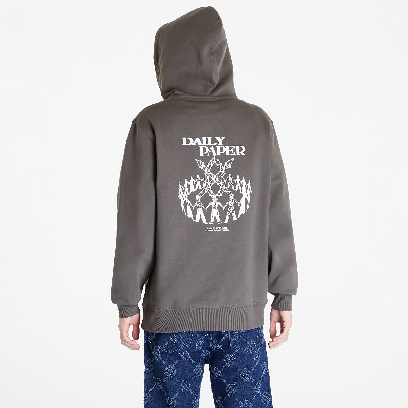 Kapucnis pulóverek és pulcsik Daily Paper Hand In Hand Hoodie Chimera Green