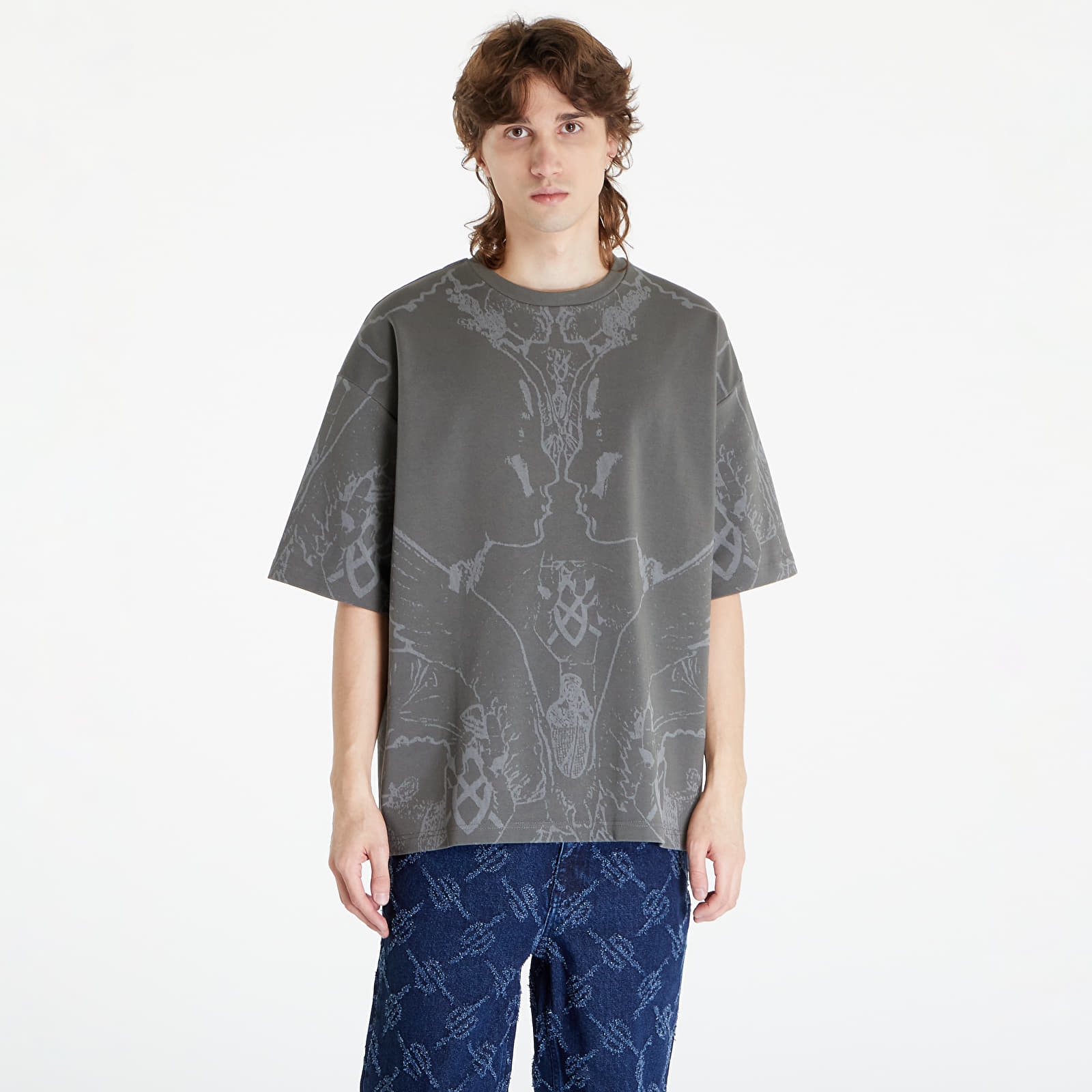 Koszulki Daily Paper Secret Rhythm Oversized Short Sleeve T-Shirt Chimera Green