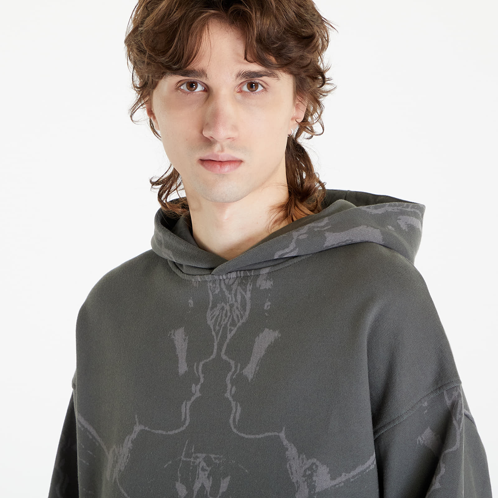 Bluzy Daily Paper Secret Rhythm Oversized Hoodie Chimera Green