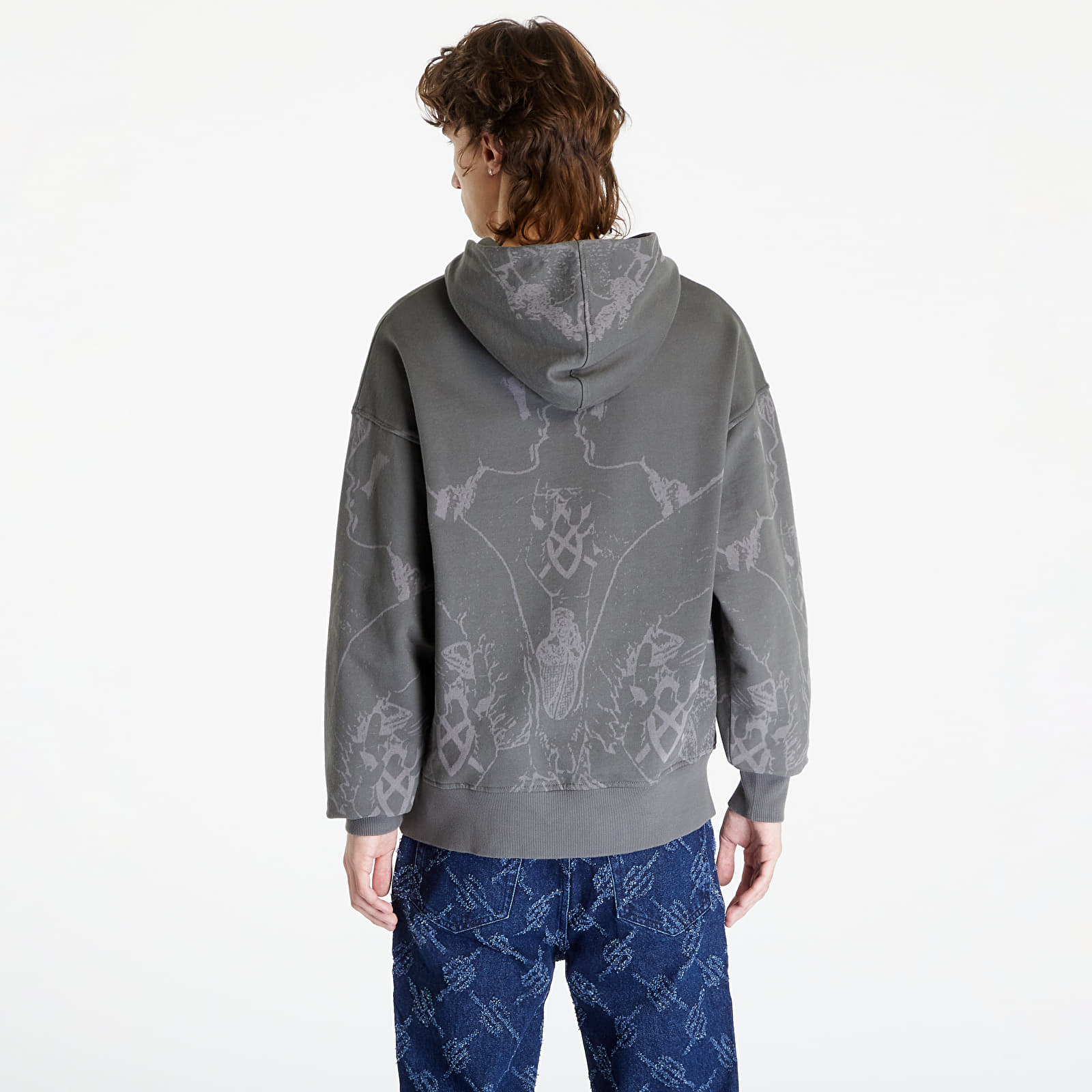 Bluzy Daily Paper Secret Rhythm Oversized Hoodie Chimera Green