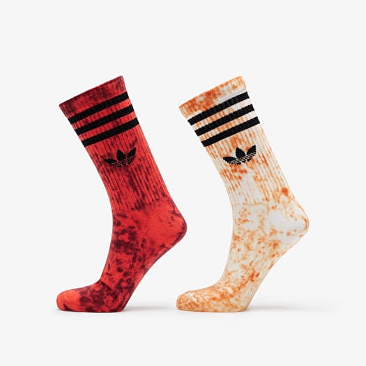 Chaussettes adidas Tie Dye Socks 2-Pack White/ Orange/ Bright Red