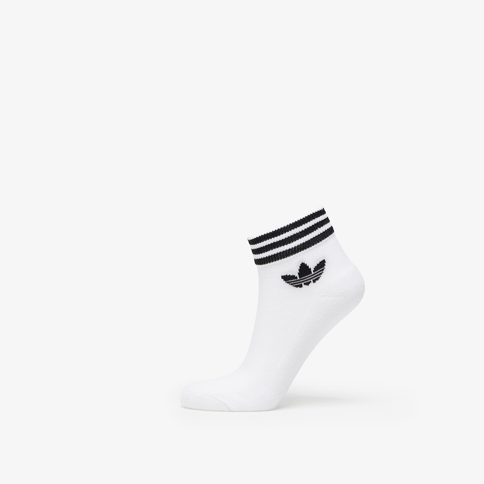 Ponožky adidas Trefoil Ankle Socks 3-Pack White/ Black