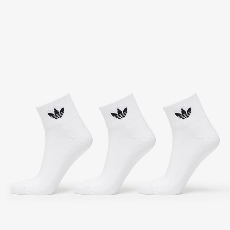 Sokker adidas Mid Ankle Socks 3-Pack White/ White/ Black