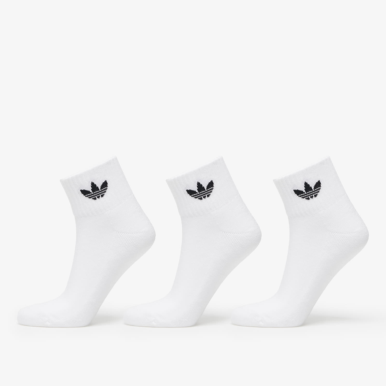 Чорапи adidas Mid Ankle Socks 3-Pack White/ White/ Black