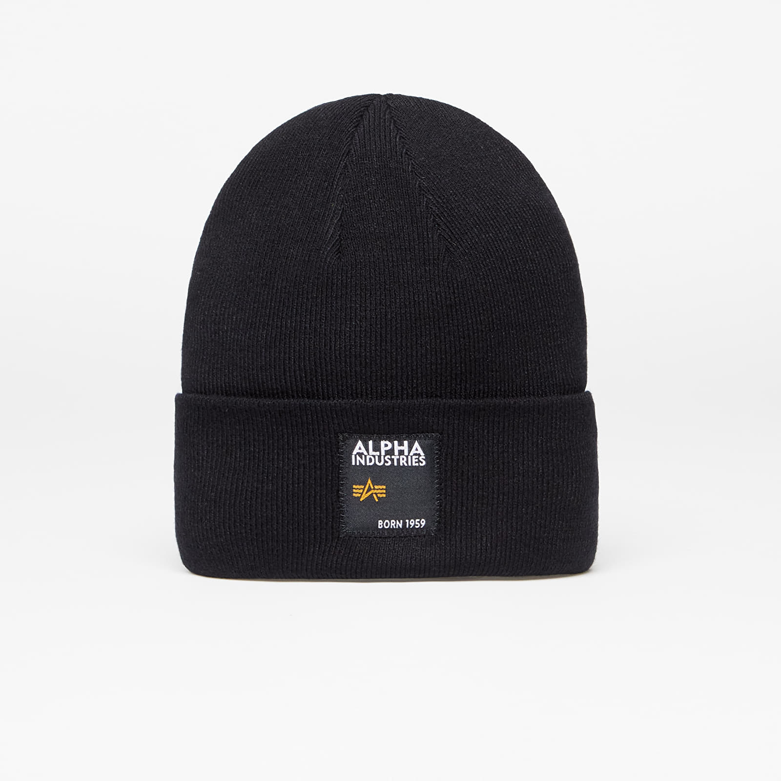 Hats Alpha Industries Label Beanie Black