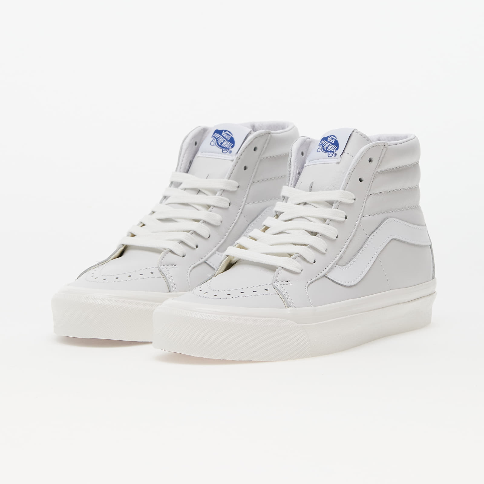 White leather high shop top vans womens