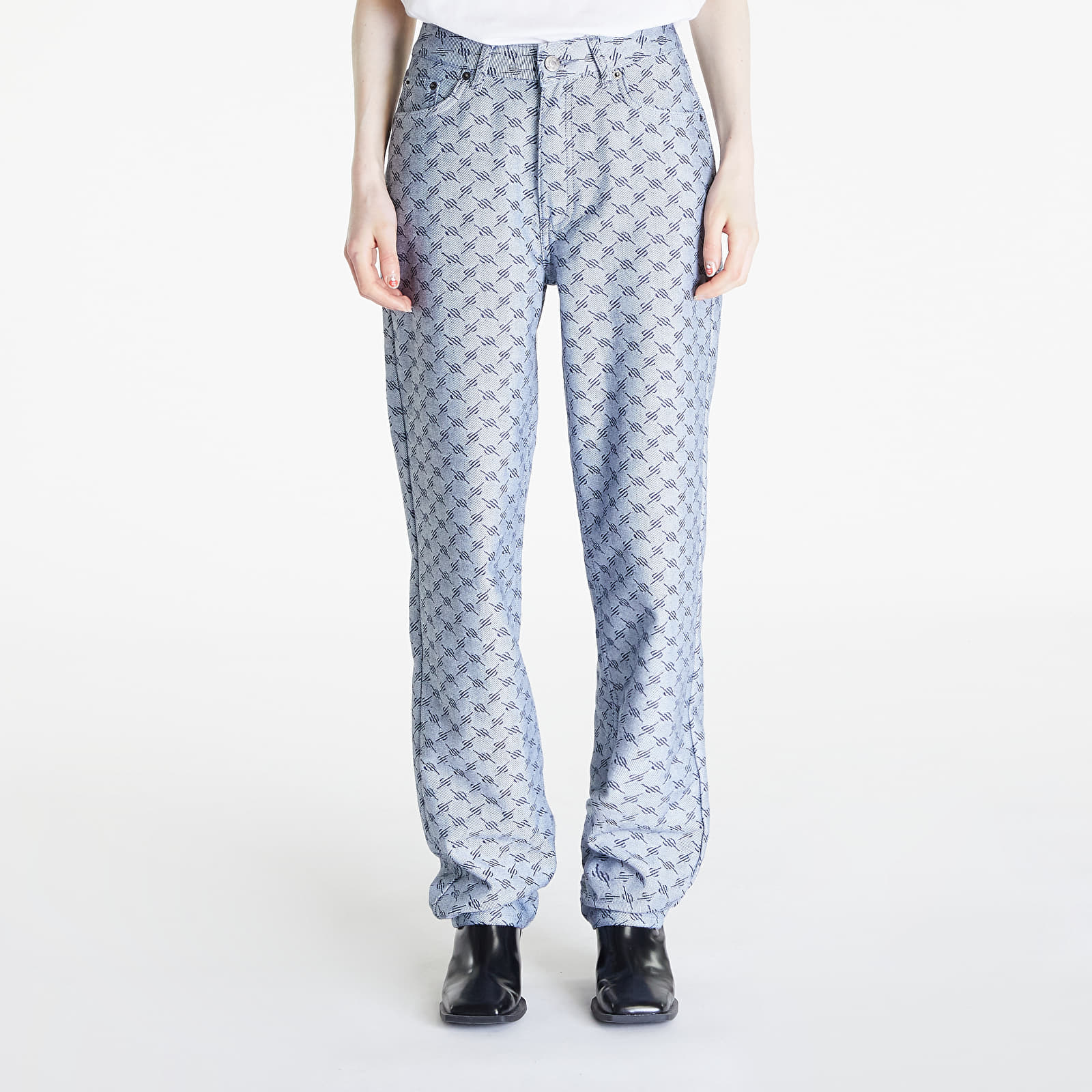 Дънки и панталони Daily Paper Avery Meda Jeans White/ Blue