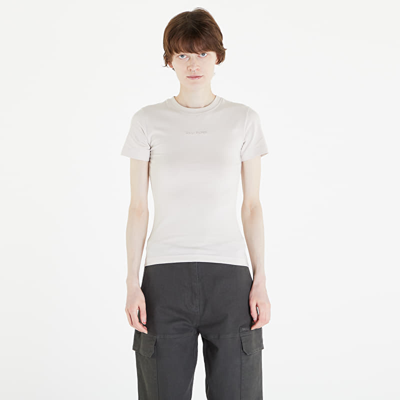 T-shirt Daily Paper Logotype Women Fitted Short Sleeve T-Shirt Moonstruck Beige