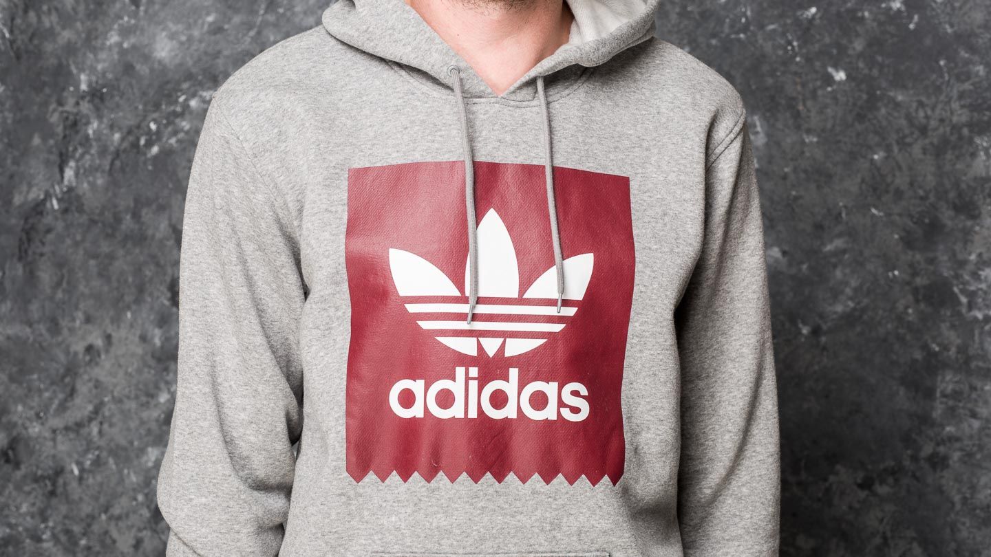 Hoodies en truien adidas Solid Trefoil Hoodie Core Heather