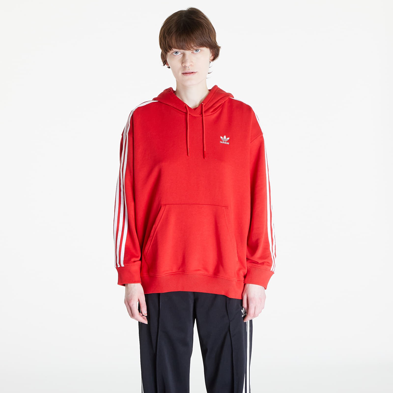 Суитшърти adidas 3 S Hoodie Os Better Scarlet