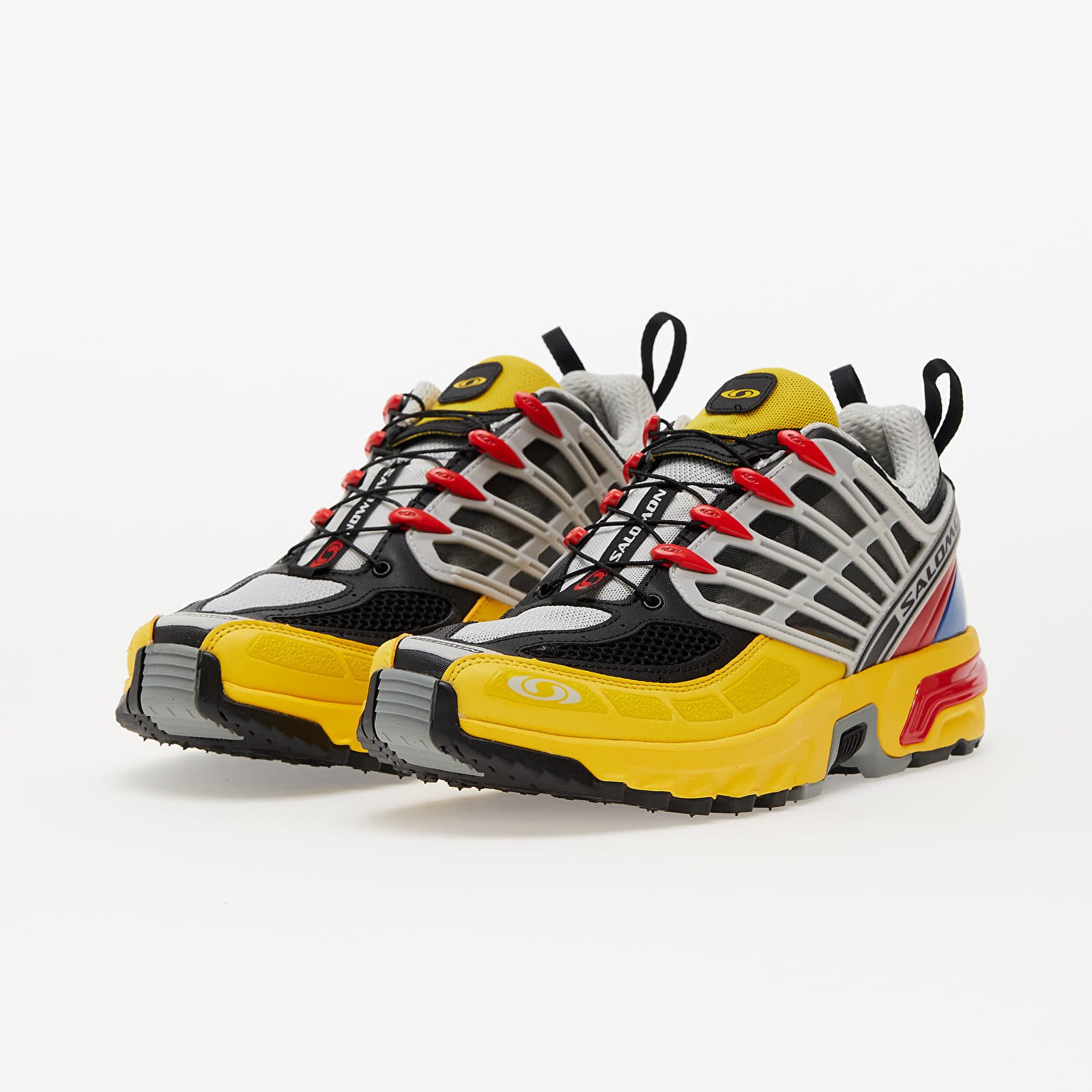 Încălțăminte și sneakerși pentru bărbați Salomon ACS Pro Black/ Lemon/ High Risk Red