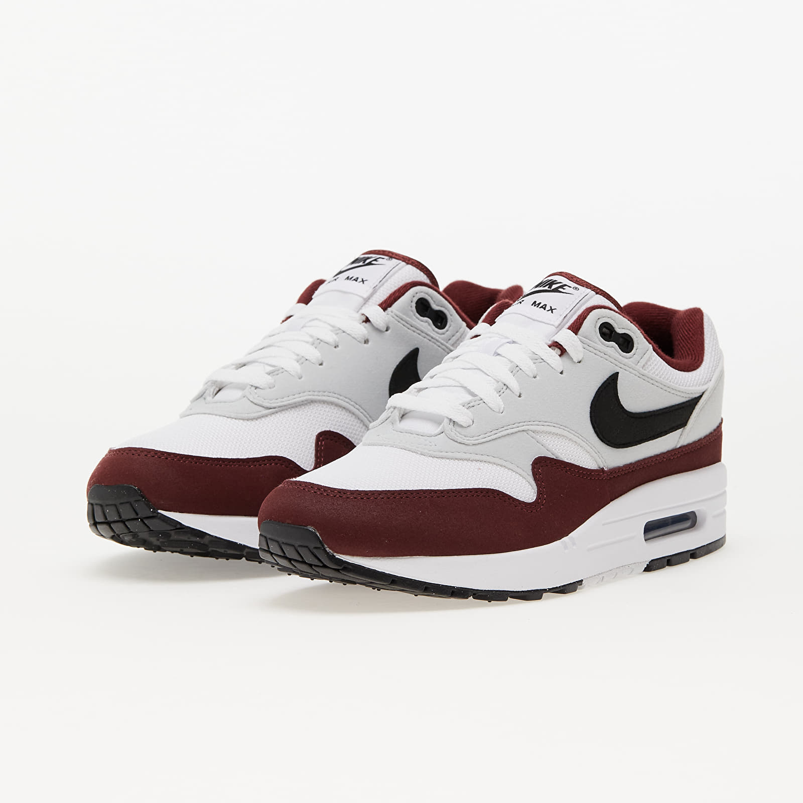 Men's shoes Nike Air Max 1 White/ Black-Dark Team Red-Pure Platinum