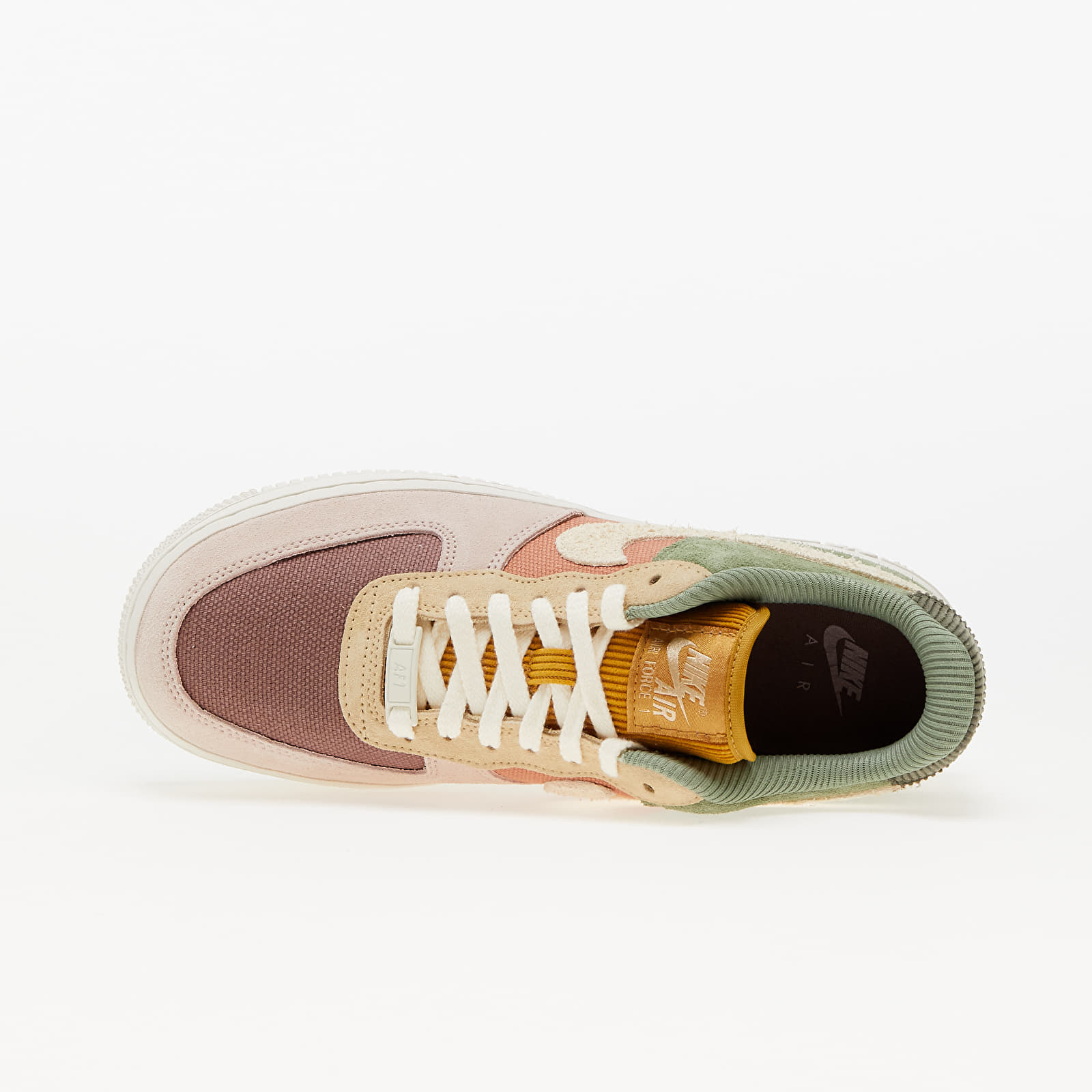 Buty damskie Nike W Air Force 1 '07 Lx Oil Green/ Pale Ivory-Terra Blush-Sesame