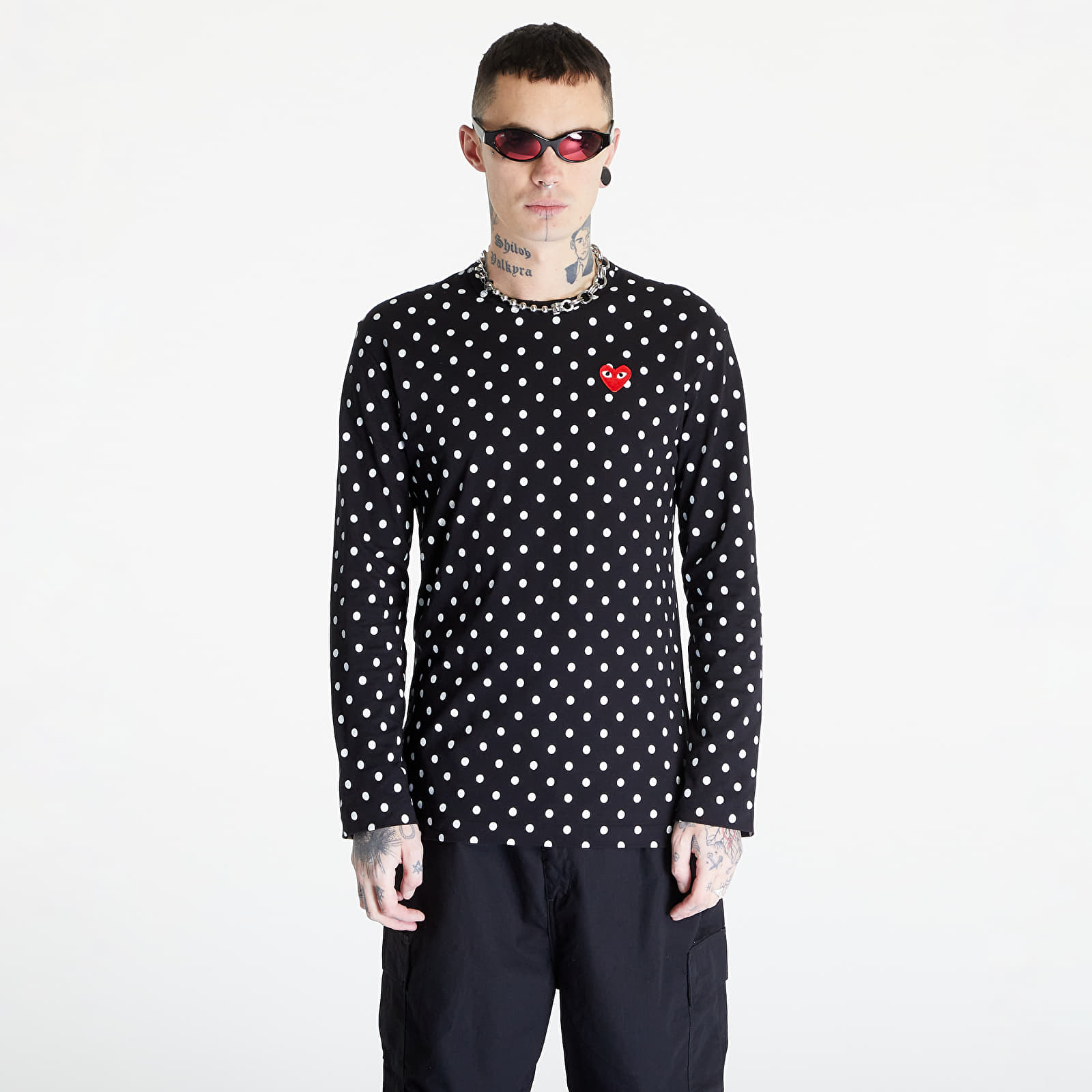 Cdg polka top dot shirt