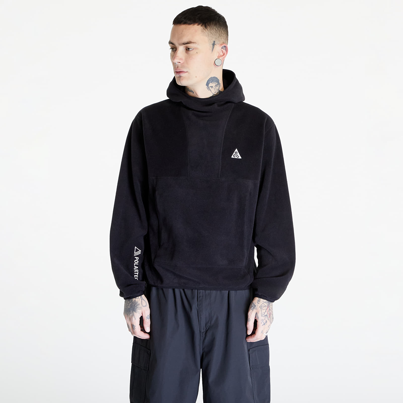 Mikiny Nike ACG "Wolf Tree" Men's Pullover Hoodie Black/ Black/ Black/ Summit White