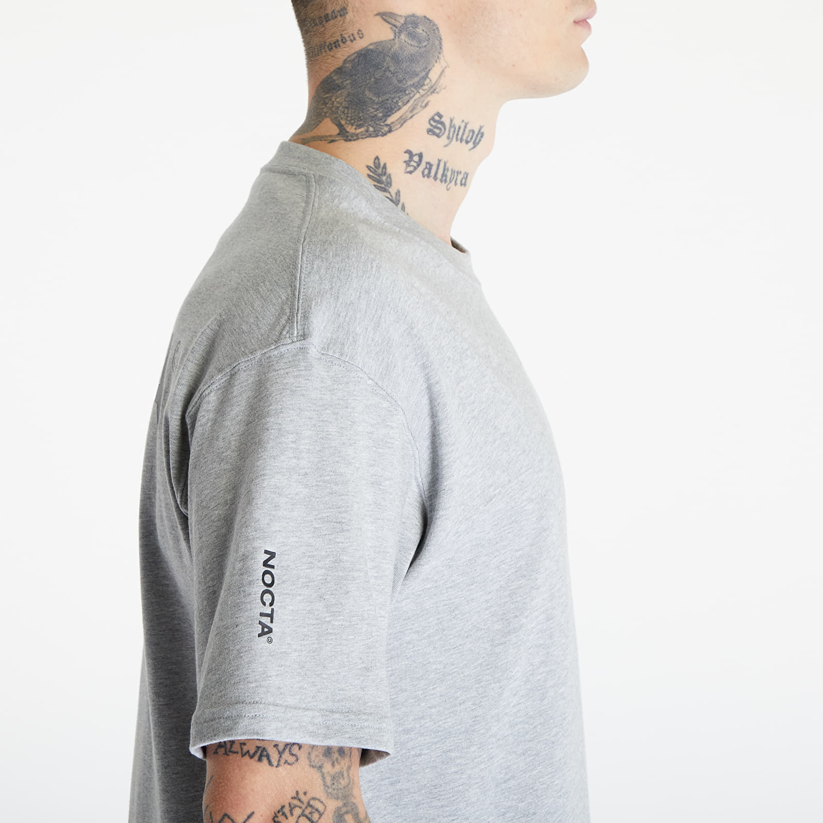 Pólók Nike x NOCTA M NRG CS Short Sleeve Tee Dark Grey Heather/ Matte Silver/ Black