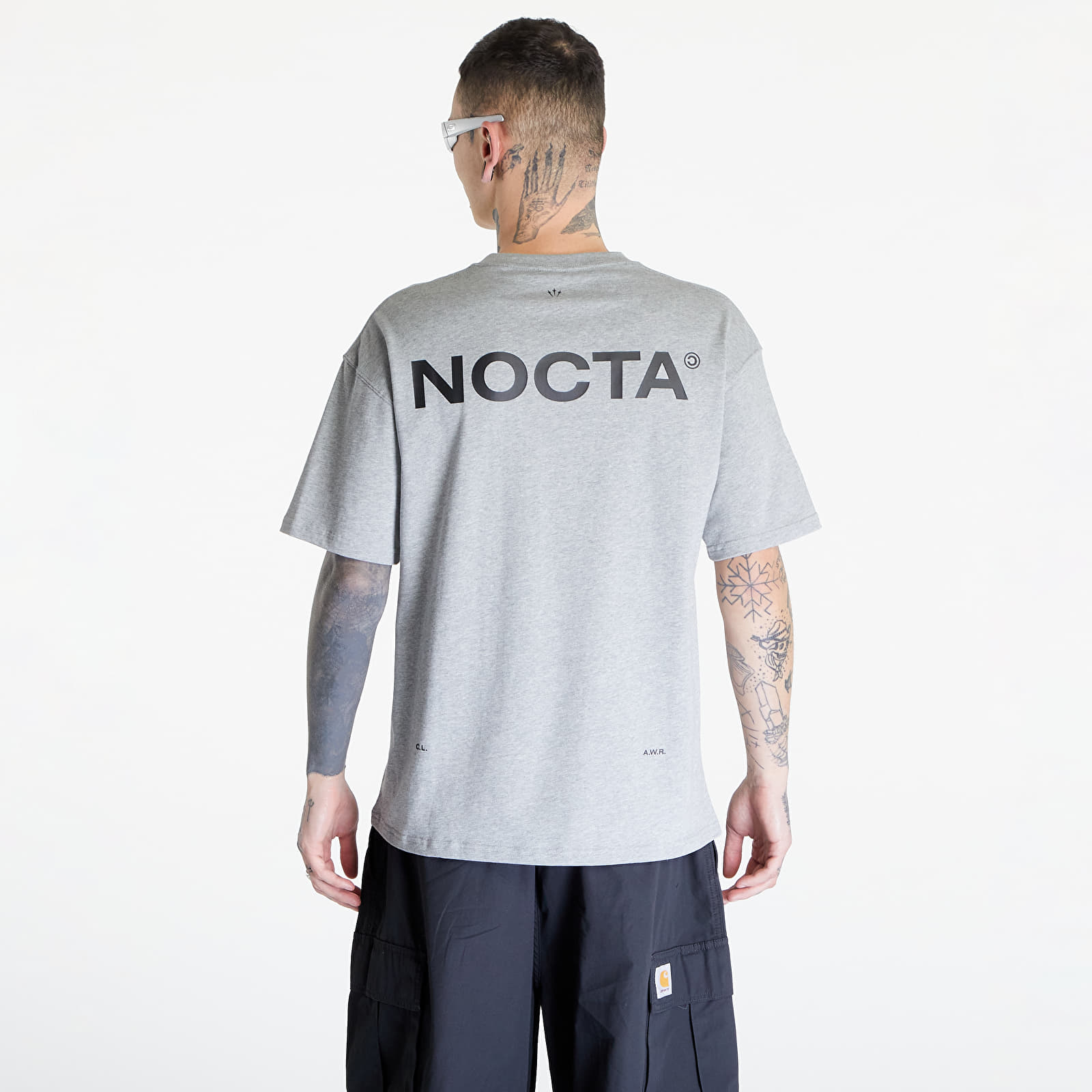 Pólók Nike x NOCTA M NRG CS Short Sleeve Tee Dark Grey Heather/ Matte Silver/ Black