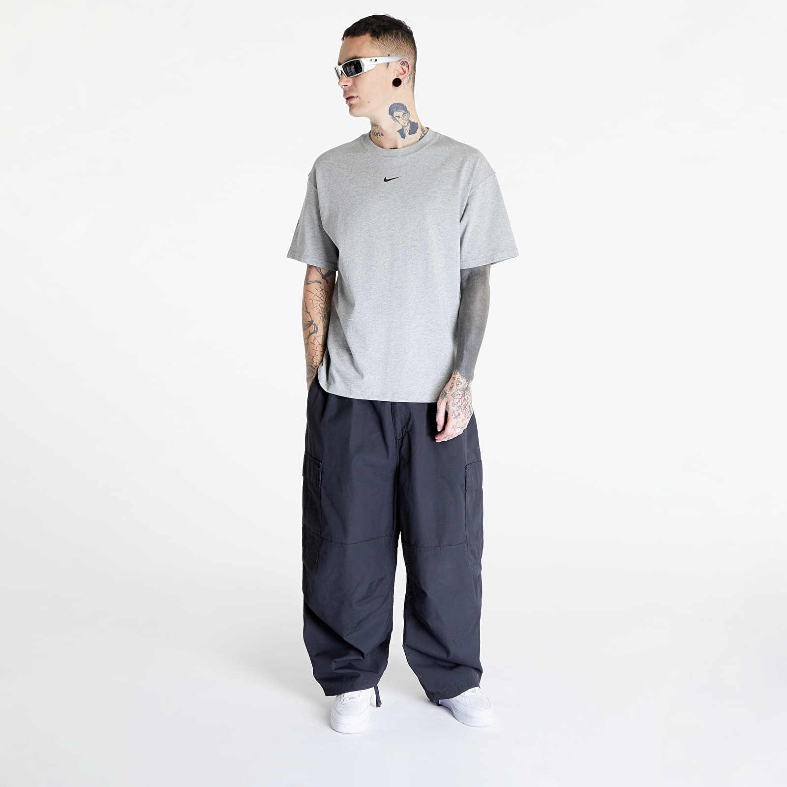 Pólók Nike x NOCTA M NRG CS Short Sleeve Tee Dark Grey Heather/ Matte Silver/ Black