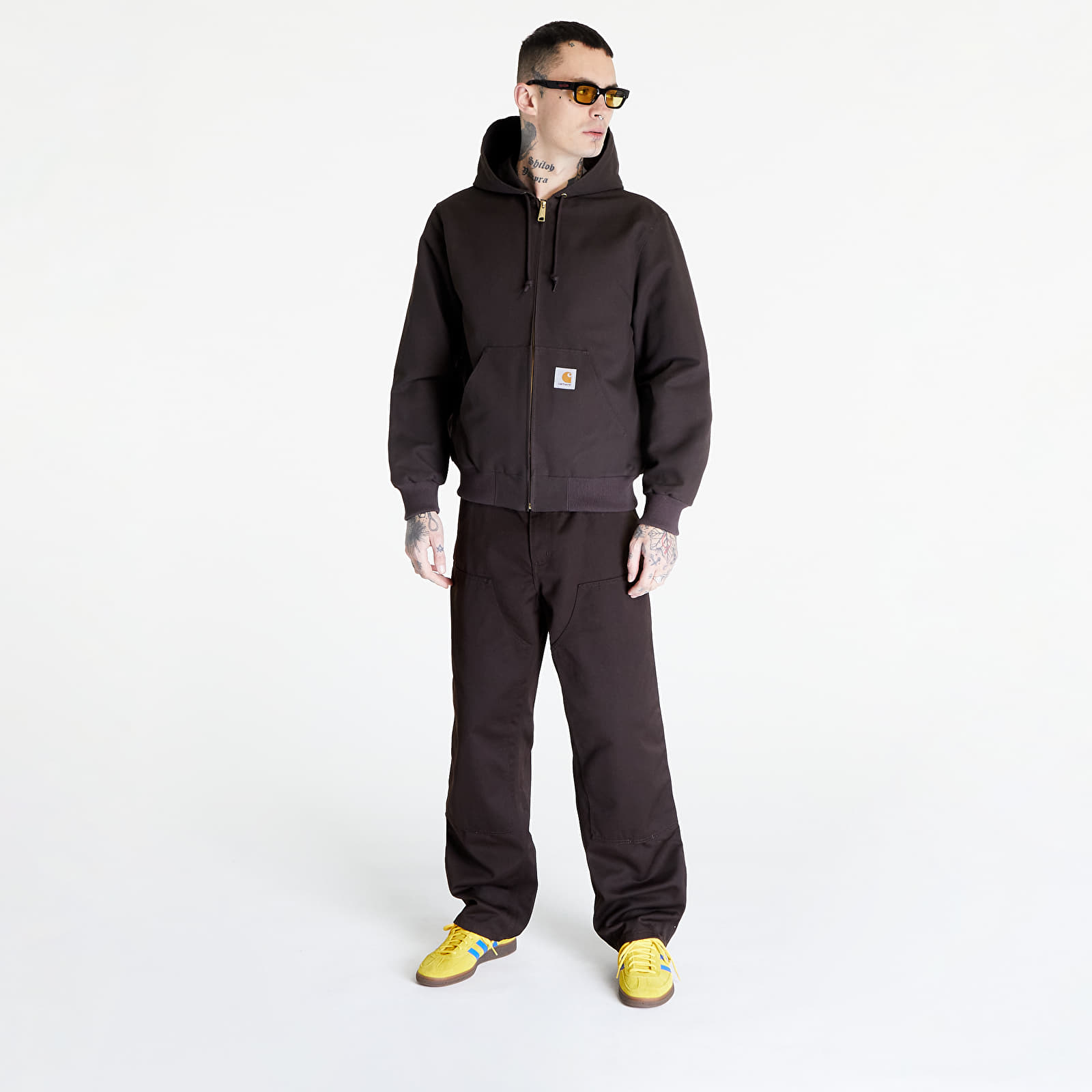 Nadrágok Carhartt WIP Double Knee Pant UNISEX Tobacco Rinsed