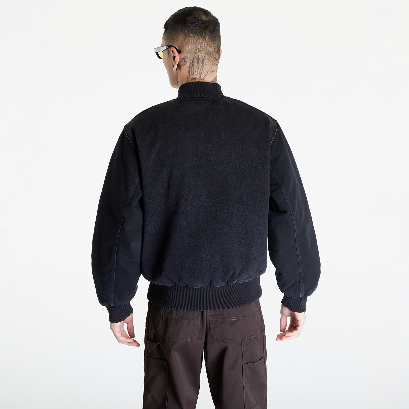 Bombery Carhartt WIP Paxon Bomber Jacket UNISEX Black/ Black Stone Washed