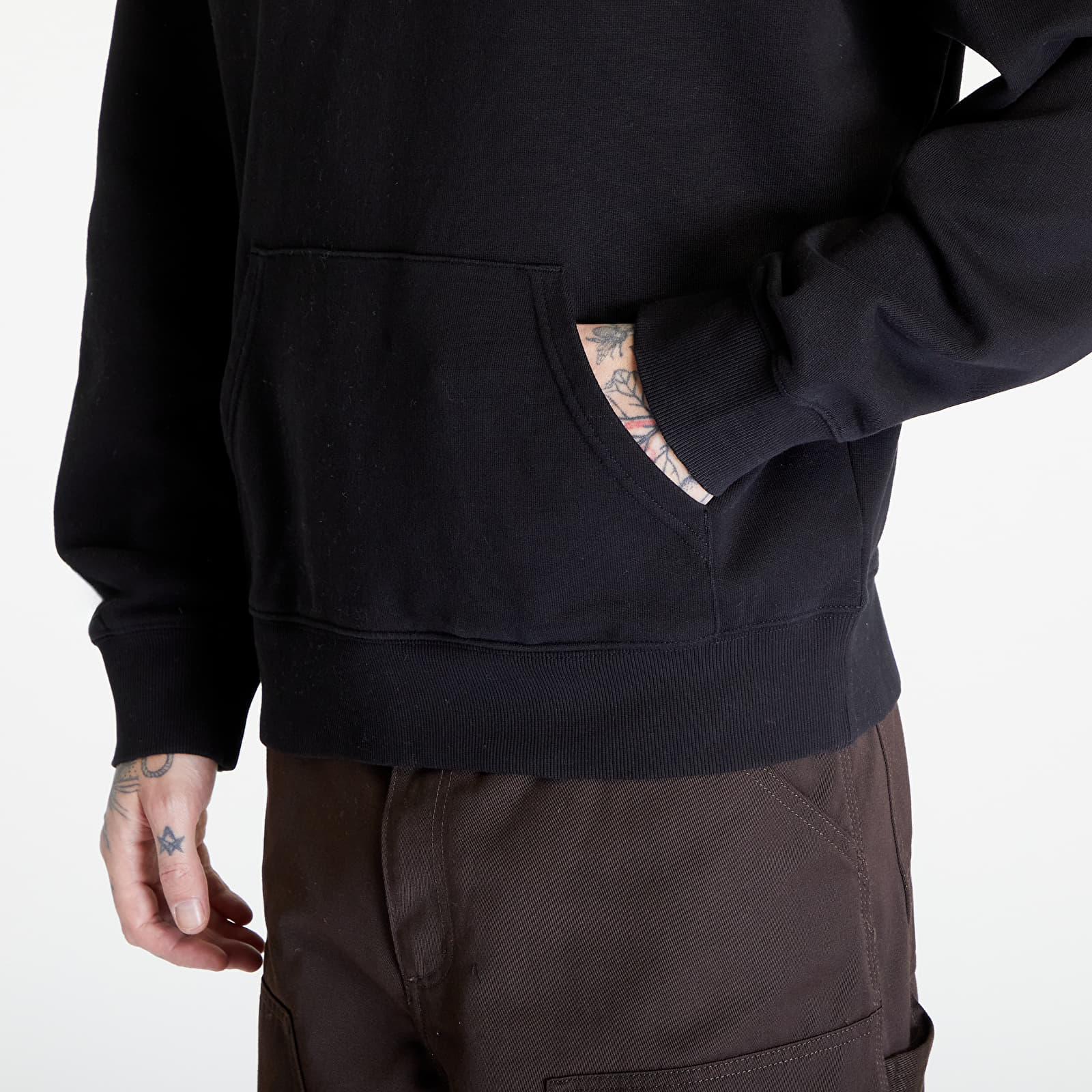 Sweatshirts Carhartt WIP Hooded Onyx Script Sweat UNISEX Black/ White