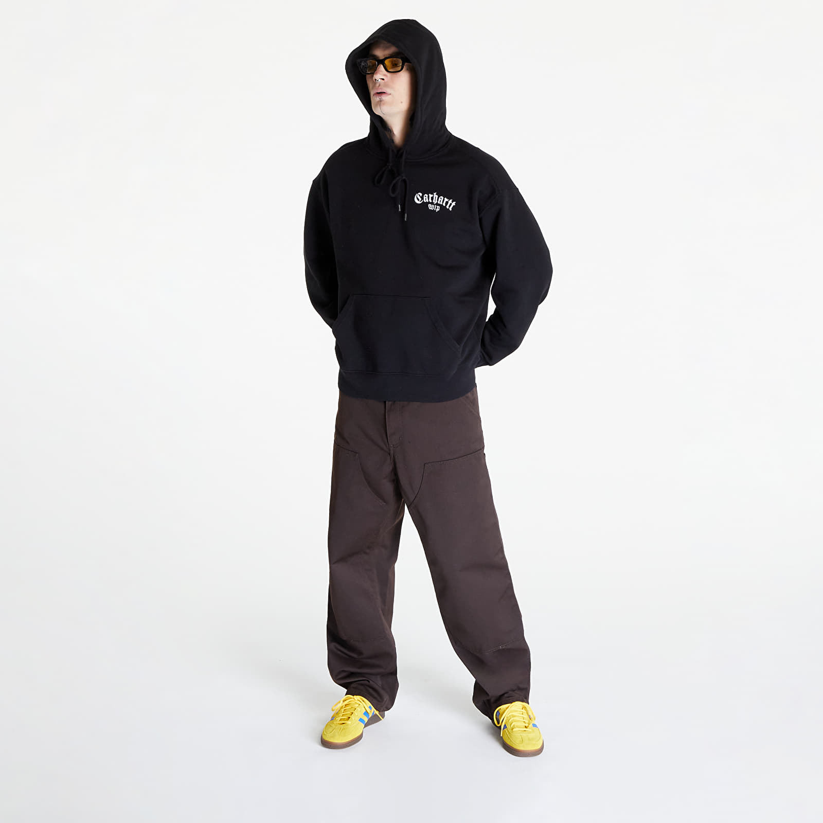 Sweatshirts Carhartt WIP Hooded Onyx Script Sweat UNISEX Black/ White