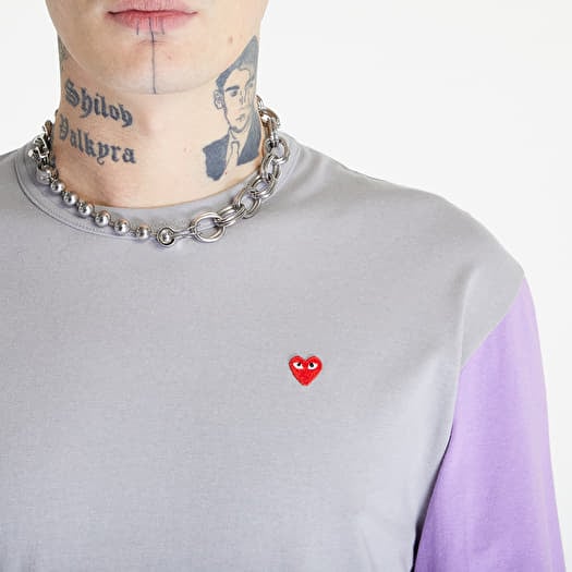 Purple cdg shirt deals