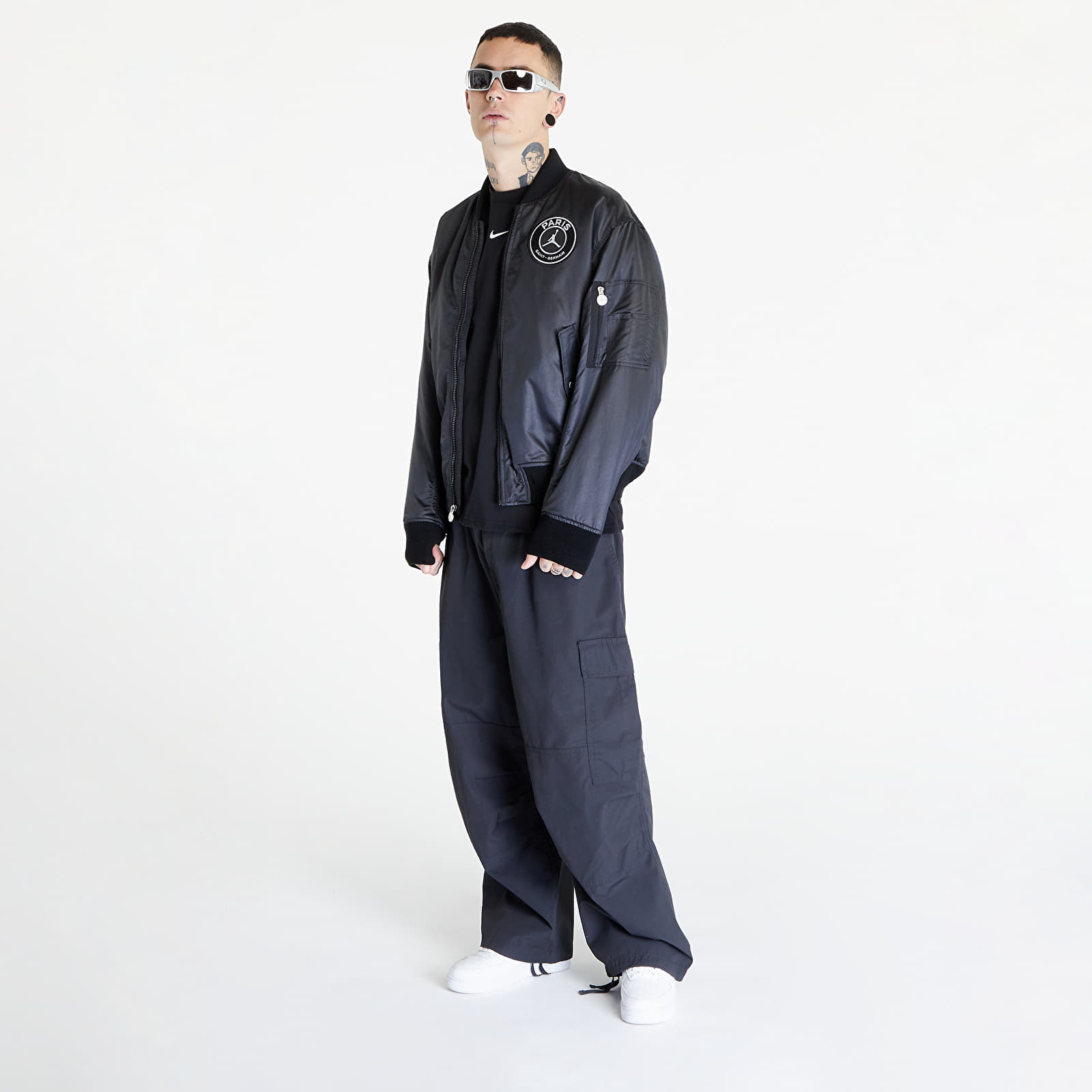 Geci și paltoane Jordan M J Paris Saint-Germain Ma-1 Jacket Black