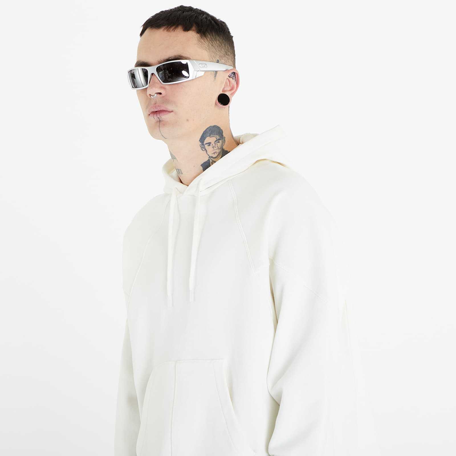 Kapucnis pulcsik Converse Shapes Triangle Pullover Hoodie UNISEX Egret