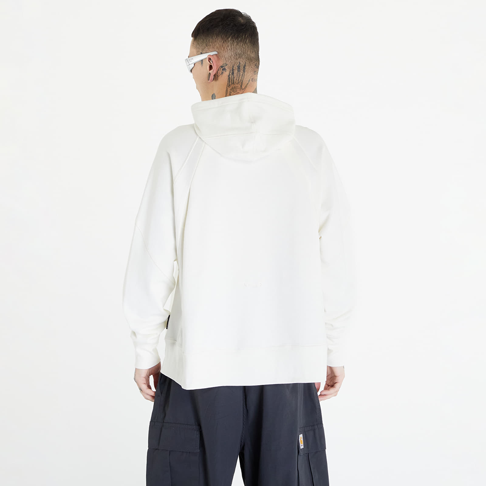Kapucnis pulcsik Converse Shapes Triangle Pullover Hoodie UNISEX Egret