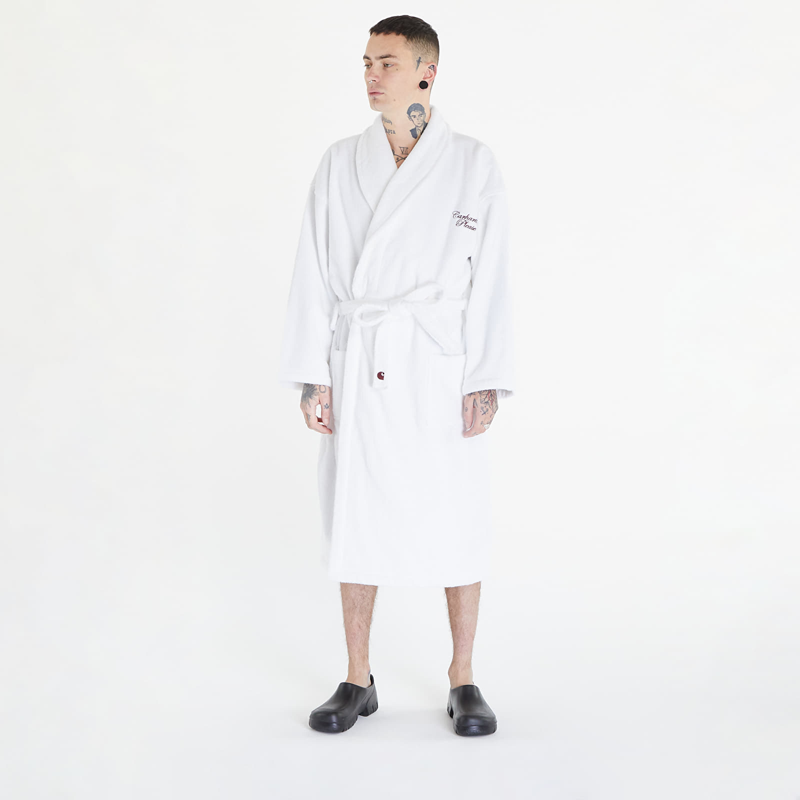 Pyjamas Carhartt WIP Carhartt Please Bathrobe UNISEX White/ Bordeaux