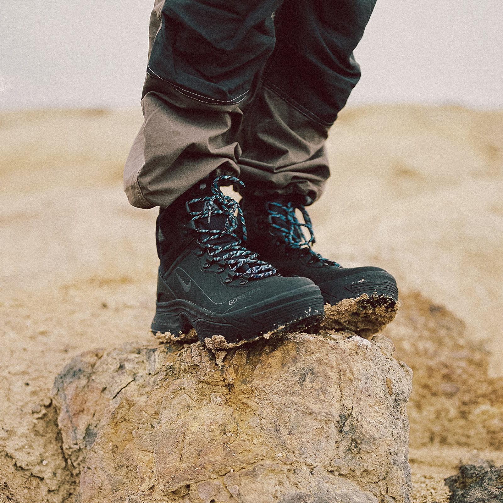 Încălțăminte și sneakerși pentru bărbați Nike ACG Air Zoom Gaiadome GORE-TEX Black/ Black