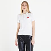 Comme des garcons polo white deals