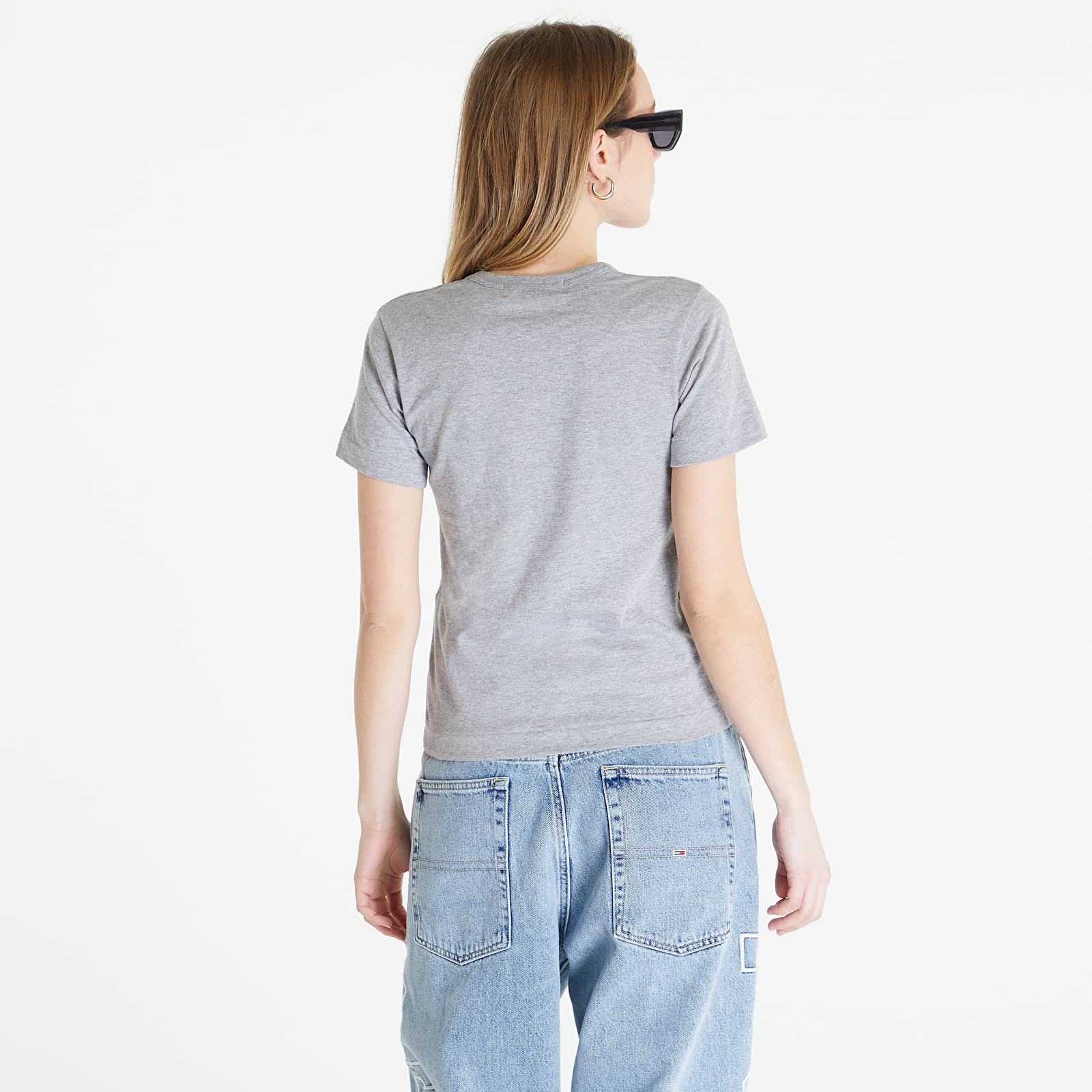 Tričká Comme des Garçons PLAY Heart Logo Short Sleeve Tee Grey